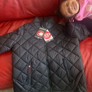 This is a NEW XL winter coat made by Canada winter gear. It’s black and warm.